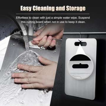 Katuchef Titanium Cutting Board Safe Durable Large Size