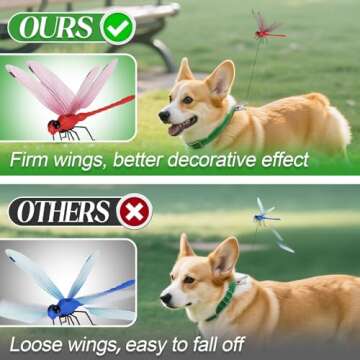 3D Dragonfly Garden Clips - Bug Repellent Decor for Outdoors