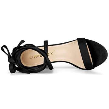 Allegra K Women's Strappy Chunky High Heels Sandals