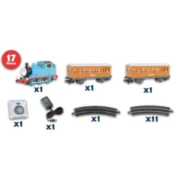 Bachmann Trains - Thomas & Friends Thomas with Annie and Clarabel Ready To Run Electric Train Set - ...