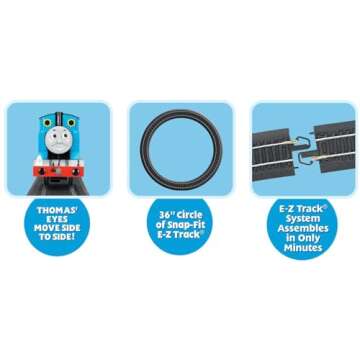 Bachmann Trains - Thomas & Friends Thomas with Annie and Clarabel Ready To Run Electric Train Set - HO Scale