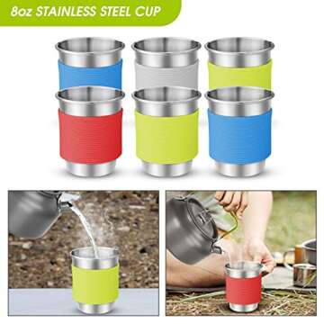 Odoland 39pcs Camping Cookware Kit for Outdoor Enthusiasts