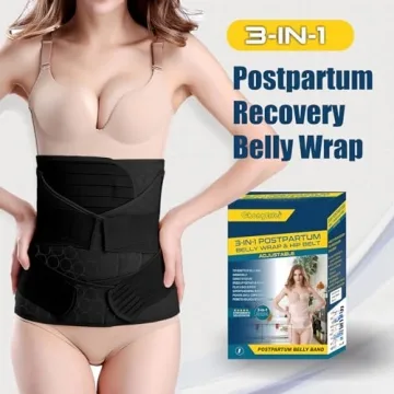 ChongErfei 3-in-1 Postpartum Belly Wrap for Recovery Support