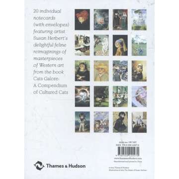 Cats in Art Notecard Box – Elegant Stationery for Cat Lovers