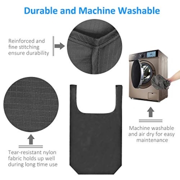 GOGOODA Reusable Grocery Bags 6 Pack - Heavy Duty Eco-Friendly