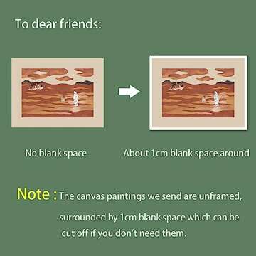 OAOPIC Abstract Jesus Pictures Canvas Wall Art, Jesus and Peter Walk on Water Minimalist Posters for...