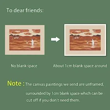 OAOPIC Abstract Jesus Pictures Canvas Wall Art, Jesus and Peter Walk on Water Minimalist Posters for...