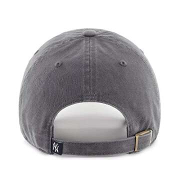 '47 New York Yankees Adjustable Cap Clean Up MLB, Charcoal, One Size
