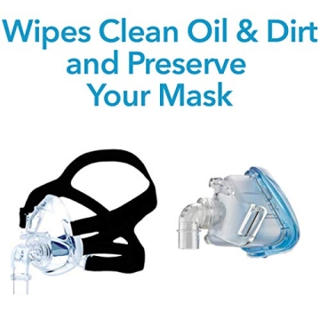 Carex CPAP Mask Wipes - 62 Count of Unscented CPAP Wipes for CPAP Masks