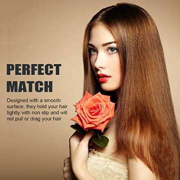 MAORULU Hair Bobby Pins Brown with Cute Case, 200 CT Bobby Pins for Buns, Premium Hair Pins for Kids, Girls and Women, Great Hair Pins for Thick Hair and Thin Hair, 2 Inch (Brown)