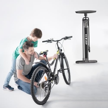 CLOLOP Bike Floor Pump with Gauge for All Bikes and Sports
