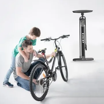 CLOLOP Bike Floor Pump with Gauge for All Bikes and Sports