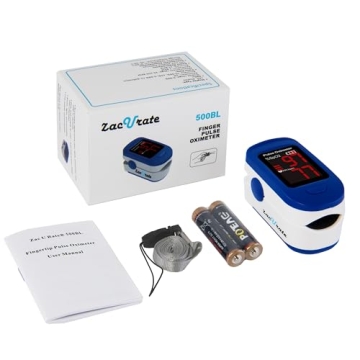 Zacurate 500BL Fingertip Pulse Oximeter for Accurate Readings