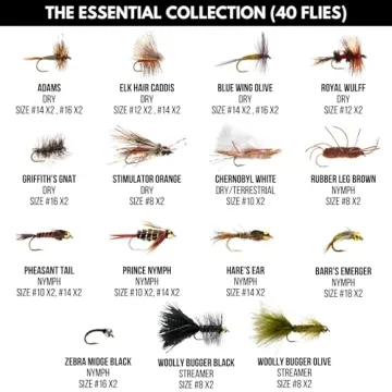Ventures Fly Co. 40 Premium Hand Tied Fly Fishing Kit