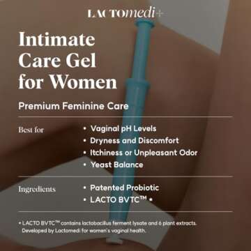 LACTOMEDI Intimate Care Gel | 10-Day Intensive Care Package | Vaginal Probiotics Applicator | Yeast ...