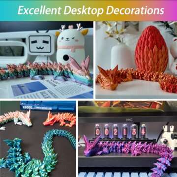 LEWELLRY 3D Printed Luminous Dragon Egg Fidget Toy