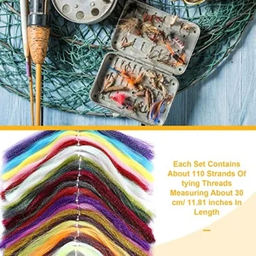 BBTO 30 Set Fly Tying Kit for DIY Fishing Lure Making