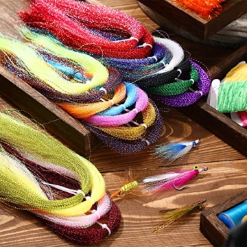 BBTO 30 Set Fly Tying Kit for DIY Fishing Lure Making