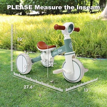 LOL-FUN 4-in-1 Tricycle for Toddlers 1-3 Years