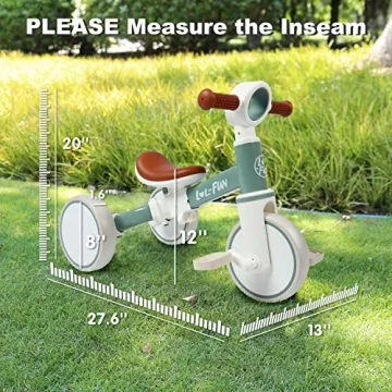 LOL-FUN 4-in-1 Tricycle for Toddlers 1-3 Years