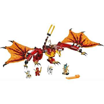 NINJAGO Fire Dragon Attack Set with Minifigures
