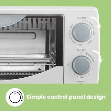 COMFEE' Toaster Oven Countertop: Compact 3-in-1 Design for All Cooking Needs