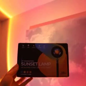 MJ Ecommerce Sunset Lamp | TikTok Projector Light, Multiple Colors | Modern Sunrise | USB Night Ligh...