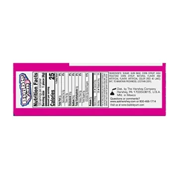 BUBBLE YUM Original Flavor Bubble Gum, Bulk, 12 Count