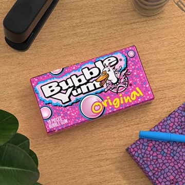 BUBBLE YUM Original Flavor Bubble Gum, Bulk, 12 Count