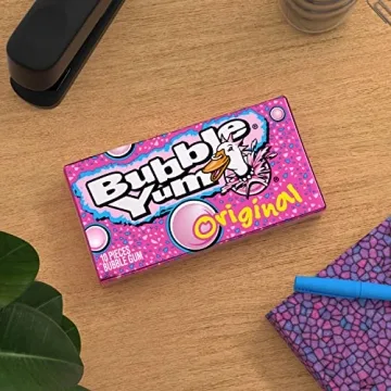BUBBLE YUM Original Flavor Bubble Gum, Bulk, 12 Count