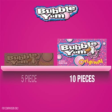 BUBBLE YUM Original Flavor Bubble Gum, Bulk, 12 Count