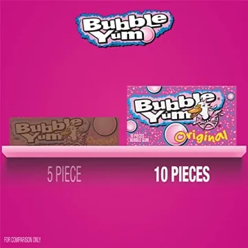 BUBBLE YUM Original Flavor Bubble Gum, Bulk, 12 Count