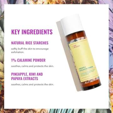 Good Molecules Pineapple Exfoliating Powder - Gentle, Exfoliating Facial Scrub with Enzymes, Anti-Aging and Alcohol Free Cleanser - Skincare for Face