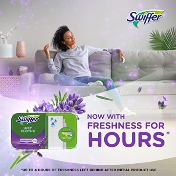 Swiffer Sweeper Wet Mopping Cloths with Febreze Lavender, 36 Count