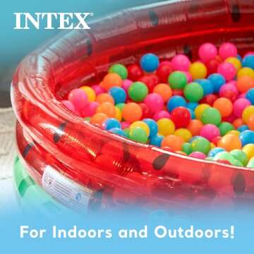 Intex 66" Inflatable Kids Watermelon Pool for Summer Fun