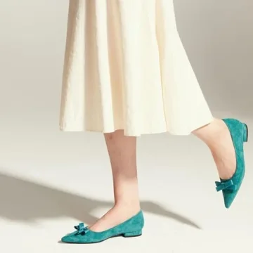 C.Paravano Women's Flats | Ballet Flats for Women | Pointed Toe Flats | Leopard Flats | Women's Pumps | Flat Shoes for Women | Slip on Shoes Ballet Flats (Size 8.5,A1 Leopard)