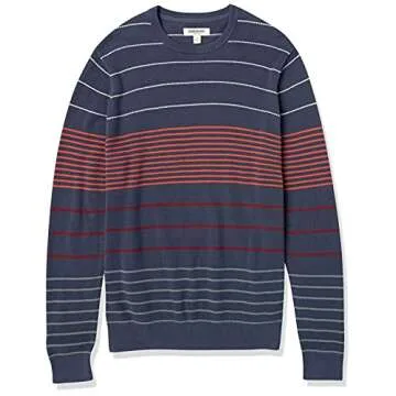Goodthreads Men's Cotton Crewneck Jumper in Stripes