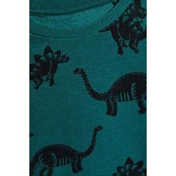 Bumeex Toddler Boys' Dinosaur Sweatshirt for All Seasons