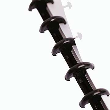 Junior Size Blank Refill Paper, A5 8-Disc Discbound Blank Filler Paper, 100Sheets / 200Pages Blank Paper, 100gsm White Paper, 5.8 x 8.3 in