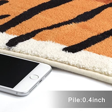 LIVEBOX Kids Bedroom Tiger Rug Soft Non-Slip 36"x45"