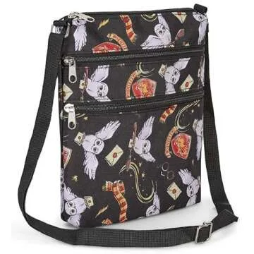 Crossbody Bags for Women, Harry Potter, Hogwarts Gryffindor, Officially Licensed Small Sling Bag, Sh...
