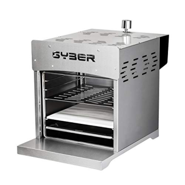 GYBER Dutton 2-in-1 Portable Outdoor Propane Gas Grill Infrared Grill with Stainless Steel Enhanced ...