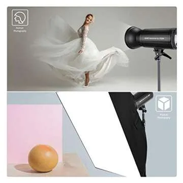 Neewer 150W LED Video Light White 5600K Version Continuous Lighting, CRI 95+ with 2.4G Remote Control and Reflector, Bowens Mount for Video Recording, Portrait Photography, Outdoor Shooting （SL-150W）