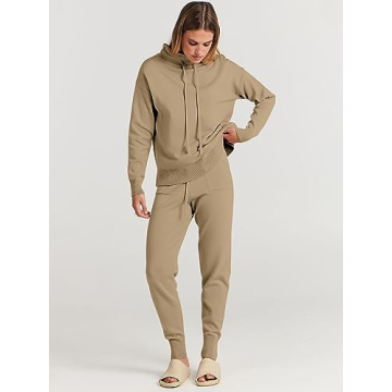 Cozy ANRABESS Turtleneck Sweater Pants Set for Women