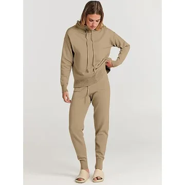 Cozy ANRABESS Turtleneck Sweater Pants Set for Women