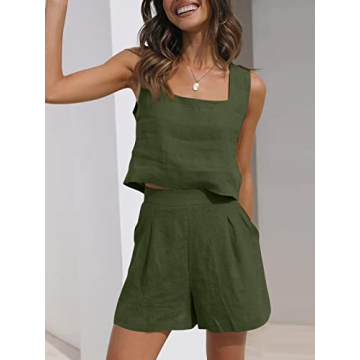 Trendy Queen Women 2 Piece Outfits 2024 Summer Matching Set