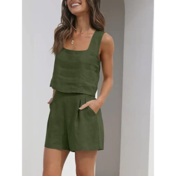 Trendy Queen Women 2 Piece Outfits 2024 Summer Matching Set