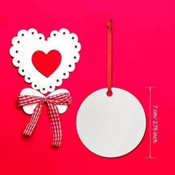 WILLBOND Sublimation Blank Pendants for DIY Crafts