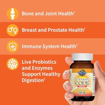 Garden of Life Raw Vitamin D3, 5000 IU for Immune Health