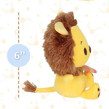 KIDS PREFERRED Harry Potter Gryffindor Lion Plush Stuffed Animal with Red and Gold Striped Scarf Hogwarts House Collectible for Babies, Toddlers, and Kids 6 Inches